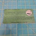 Singer Buttonholer  160506 Original Instruction Manual Booklet 1948 Sewing Craft