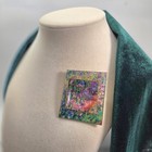 Claude Monet Themed Brooch Impressionist Artist s Garden Painting Handmade Pin 