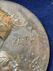 Art Nouveau French Presentation Memorial Bronze Medal Patrie Coin Token