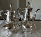 Vintage International Silver Company Tea Set 