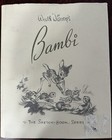 Walt Disneys Bambi The Sketchbook Series Hc Dj 1st Edition 1997 Printed In Italy