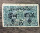 Vintage German Money - 5 Mark Reichsbanknote 1917