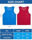 Vogrye Pinnies Set Of 12 24 Scrimmage Vests  Child 6-10 Years 6-red   6-blue