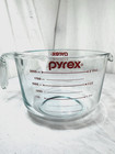 Vtg Pyrex Measuring 8 Cup Glass 64oz Red Print Lg  2 Qt Batter Bowl Usa Read Fsh