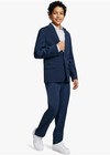Calvin Klein Boys 2-piece Formal Suit Set Bright Blue Stretch Size 14
