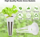 30 Pack Replacement Grow Baskets Hydroponics Seed Pod Sponge Plant Containers