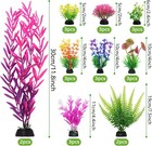 25 Pack Aquarium Plants  Fish Tank Decor Colorful Plants Artificial 