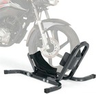 Motorcycle Wheel Chock Front Tire Holder For 16-21 Inch Wheels 1800lb Black
