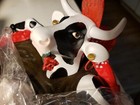 Incredibly Rare Cowparade Cafe Ole Madrid 2009 Item 7775 Original Box And Tag