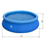 Jleisure 17808 12 Ft X 30  Prompt Set Inflatable Outdoor Backyard Swimming Pool