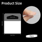 Adhesive Picture Hangers  36 Pcs Plastic Sawtooth Clear 