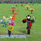 Jmzyjzh Cemetery Decorations For Grave  Son Mom Dad Grave 0 1 Inches  Black