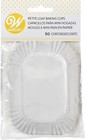 Wilton 50-count White Petite Loaf Baking Cups  3    X 2 Inches  4-pack 