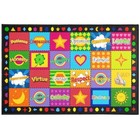 Classroom Rug 6 5 x10  Educational Classroom Rug With 24 Seats Non Slip 
