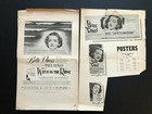 Bette Davis Original Movie Pressbook Pages  1950s  - 6 Pages 