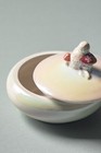 Anthropologie Fall Figural Trinket Dish Owl Mushrooms Witchy Iridescent Bowl New