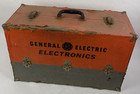 Vtg Original Ge General Electric Radio   Tv Tube Repairman Tube Caddy Full Tubes