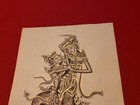 Antique Thailand Original Pen Ink Drawing With Gold 13  X 9 5  Signed Item 5