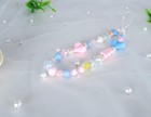 Kawaii Heart Pink Beads Phone Charm Strap Phone Lanyard Phone Accessory Usa