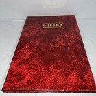 Vintage Hardcover Book Accounting Ledger Business Bookkeeping 35 Pages Missing