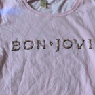 Bon Jovi Kavio  Pink Long Sleeve Shirt Concert 2007large 100  Combed Cotton