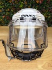 Bauer Hockey Helmet Hh3000   Itech M90 Type 1 Cage Z262 2 6 3 4-7 1 8 Used White