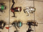 Lot Of  12  Fishing Spinning Reels Shakespeare  Mitchell  Sportfisher  Etc