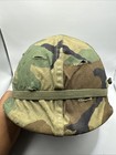 U s  Military Army Combat Helmet W liner   Woodland Cover  Chin Strap