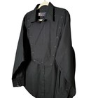 Vtg Panhandle Slim Mens Black Bib Front Long Sleeve Rodeo Western Shirt Xl Usa