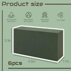 Florist Foam Blocks 6pcs  For Wedding Birthday Decor  Artificial Flowers  Green