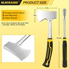 Slnihams 13 5  Camping Hatchet  Forged Carbon Steel Axe With Ergonomic Metal 