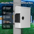 Outdoor Electrical Box W thermostat Fan Ip65 Waterproof 15 7 x11 8 x5 9 