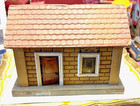 Old Vintage Schoenhut Wooden Train Ticket Office Small Doll House Display