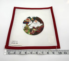 Melissa Shirley Santa Christmas Ornament Round Handpainted Needlepoint Canvas