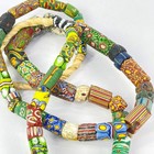 Millefiori Venetian Mixed Trade Beads 35 Inch