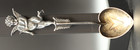 Rare Antique 1897 W  C  Finck   Co  Sterling Silver Souvenir Spoon Cupids Arrow