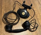 Nice Antique Western Electric Black Cradle Phone Non Dial Operator Party Line