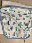 Gymboree Baby Boy Winter Scene Reversible Blanket O s Blue ivory 2016 Nwt