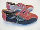 Deluxe Brand Size 2 Rental Style Bowling Shoes Suede Red White Black