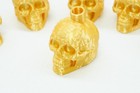Mayan Death Whistle Rare Gold Skull  very Loud   aztec Made In Usa  Scary 3d 1pc