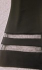 Shein Mesh Accent Wide-leg Stretch Dress Pants Black Plus Size Women