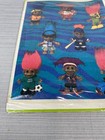 Very Rare One Pack Of 4 Sheets Of Vintage Collectible Troll Stickers Hallmark
