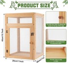 Wooden Butterfly Habitat Cage Kit For Kids - 15 7  Caterpillar Enclosure