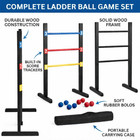 Bolaball Wooden Ladder Toss Game     Outdoor Ladder Ball Set For Backyard