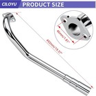 3 Stage Trumpet Exhaust Header Pipe Kit For Predator 212cc 224cc 196cc Ct200u