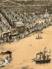 1851 New Orleans Louisiana Vintage Old Panoramic City Map - 24x32