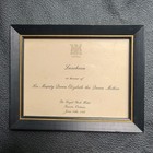 June 16 1962 Queen Mother Canada Tour Framed Luncheon Royal York Hotel Toronto