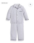 Petite Plume Kid s Twill Pajama Set In Navy French Ticking Size 3 Y Nwt Msrp  58