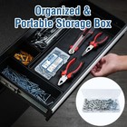 60 Pcs Self-drilling Drywall Anchors With  8 X 1-1 4  Screws     Heavy-duty Zinc