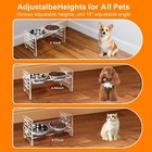 Elevated Dog Bowls adjustable Raised Dog Bowl With Stand acrylic Dog Bowl Sta   